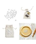 Billes de cuisson en argile blanches