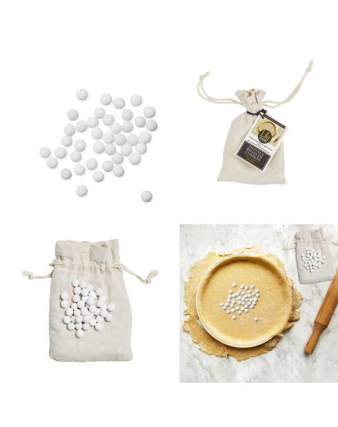 Billes de cuisson en argile blanches
