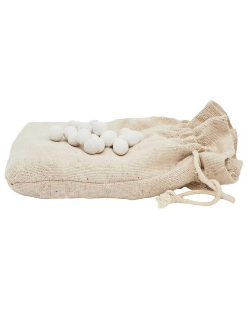 Billes de cuisson en argile blanches