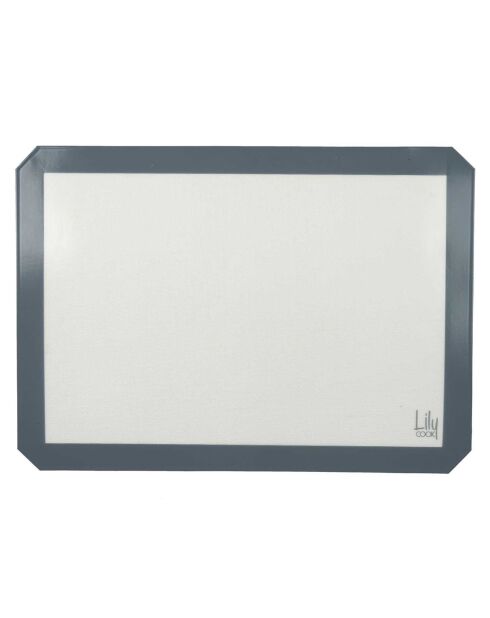 Tapis de cuisson et de patisserie blanc/gris/clair - 42x30 cm