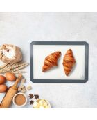 Tapis de cuisson et de patisserie blanc/gris/clair - 42x30 cm