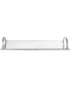Plateau de service miroir inox - 35x5x20 cm