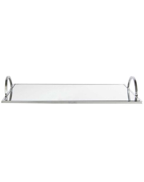 Plateau de service miroir inox - 35x5x20 cm