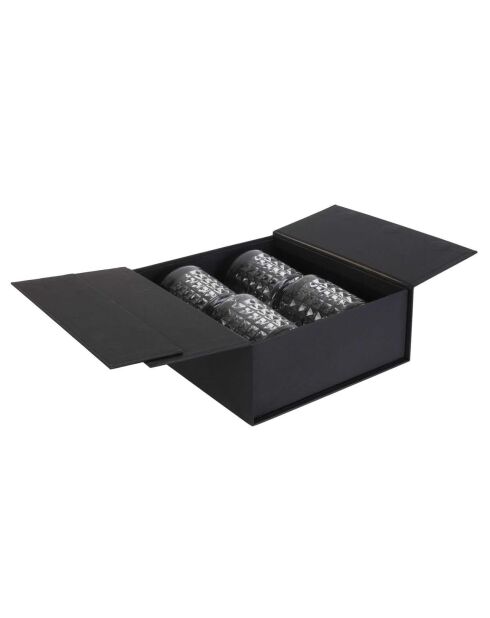 Coffret 4 verres à Whisky transparent