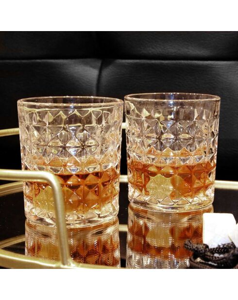 Coffret 4 verres à Whisky transparent
