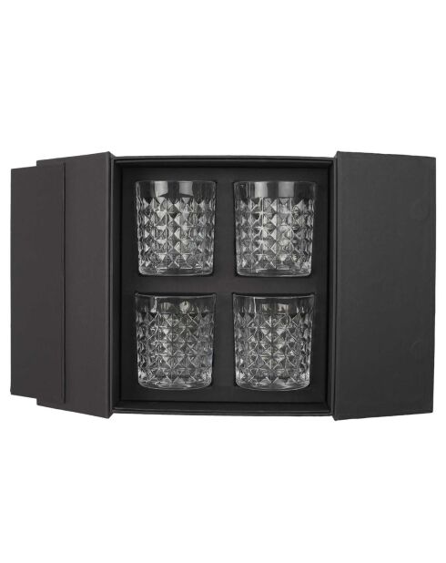 Coffret 4 verres à Whisky transparent