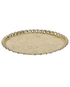Plateau décoratif  doré - D.47.5 cm
