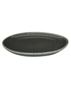 4 Assiettes Black forest noires - D.20.7x1.9 cm