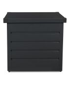 Caja de almacenamiento exterior de acero galvanizado 200L gris antracita - 68x62.5x63 cm