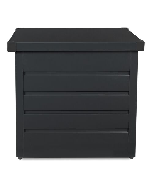 Caja de almacenamiento exterior de acero galvanizado 200L gris antracita - 68x62.5x63 cm
