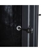 Abri-bûches 3 stères avec housse de protection zippable noir - 185x70/90x170/185 cm