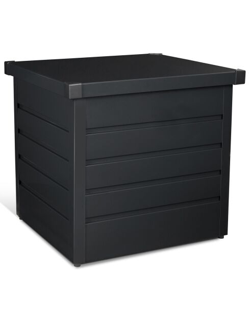Caja de almacenamiento exterior de acero galvanizado 200L gris antracita - 68x62.5x63 cm