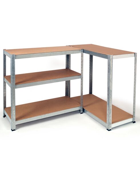 Estante de acero de 5 niveles para cargas pesadas negro - 180x90x40 cm