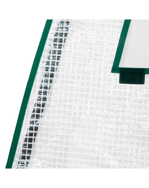Serre d'hivernage Teepee blanc transparent/vert - 140x140x160 cm