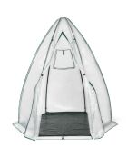 Serre d'hivernage Teepee blanc transparent/vert - 140x140x160 cm