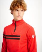 Première couche 1/2 zip Resort rouge