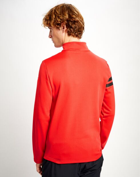 Première couche 1/2 zip Resort rouge