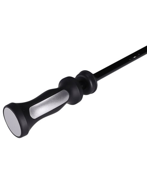 Parapluie tempête aérodynamique et réfléchissant noir