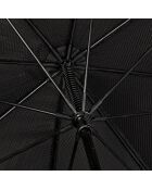 Parapluie tempête aérodynamique et réfléchissant noir