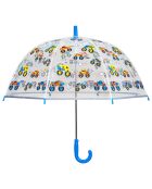 Parapluie cloche transparent enfant automatique à bordure réfléchissante Monster Trucks transparent