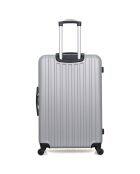 Springfield 75 cm grijze koffer met enkele wielen en enkele wielen voor lang verblijf
