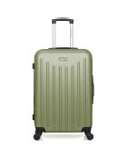 Valise Moyen Séjour 4 roues simples Brooklyn 65 cm vert kaki