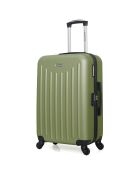 Valise Moyen Séjour 4 roues simples Brooklyn 65 cm vert kaki