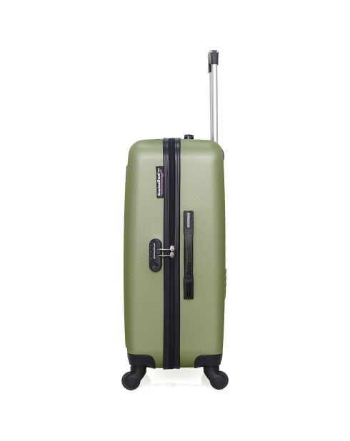 Valise Moyen Séjour 4 roues simples Brooklyn 65 cm vert kaki