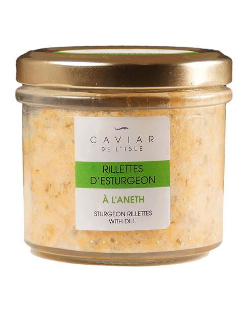 Boîte de Rillettes d'Esturgeon à l'Aneth 90 gr