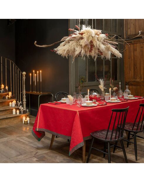 Nappe Poésie d'Hiver baie sauvage