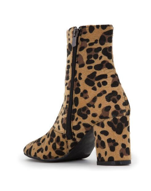 Bottines Emilie léopard - Talon 7 cm