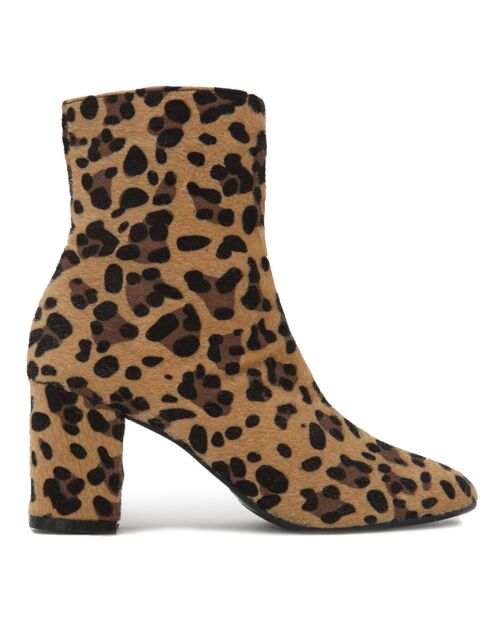Bottines Emilie léopard - Talon 7 cm