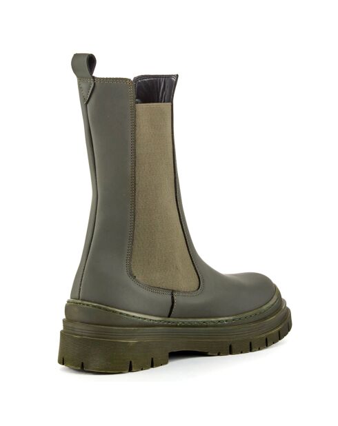 Chelsea Boots Chiara kaki -  Talon 5.5 cm