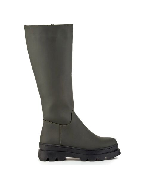 Bottes Alma kaki -  Talon 5 cm