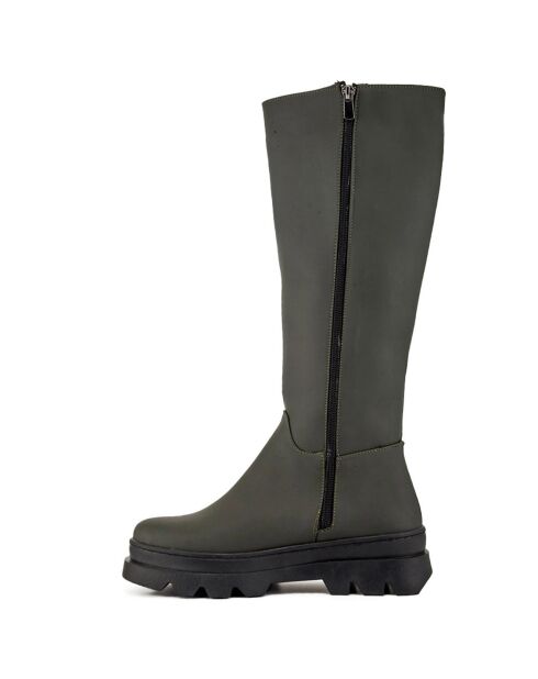 Bottes Alma kaki -  Talon 5 cm