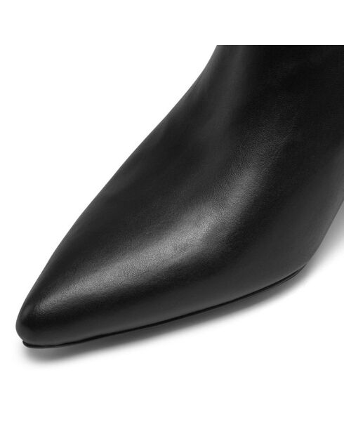 Bottines Léonie noires -  Talon 6 cm