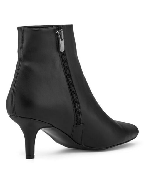 Bottines Léonie noires -  Talon 6 cm