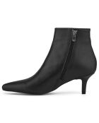 Bottines Léonie noires -  Talon 6 cm