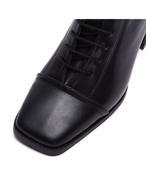 Bottines Lucie noires - Talon 7 cm