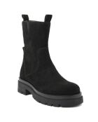 Boots en Velours de Cuir Claire noires -  Talon 5 cm