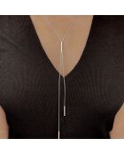 Gerhodineerde zilveren regenketting