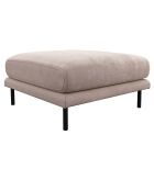 Pouf robin velours taupe - 90x70x49 cm