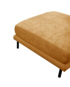 Pouf robin velours moutarde - 90x70x49 cm