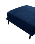 Pouf robin velours bleu nuit - 90x70x49 cm