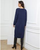 Abito Palermo in misto cashmere blu