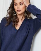 Abito Palermo in misto cashmere blu