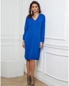 Abito Palermo in misto cachemire blu royal