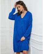 Abito Palermo in misto cachemire blu royal