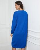 Abito Palermo in misto cachemire blu royal