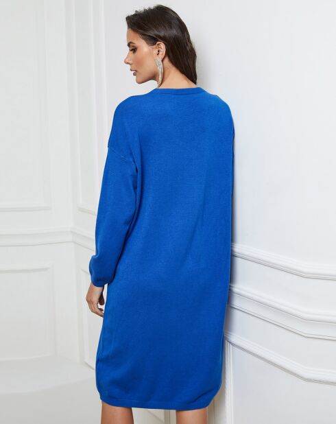 Abito Palermo in misto cachemire blu royal